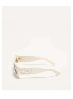 VALENTINO 女士眼镜 50VLS178E7FP SS2025 白色 猫眼太阳镜