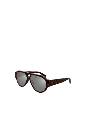 1h可退 奢淘 Bottega Veneta 徽标太阳镜 男 BV1318S