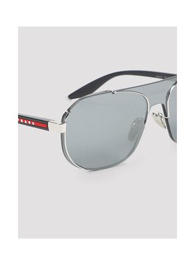 PRADA 男士太阳镜 0PS53YSBLACK SS2025 黑色 Sunglasses