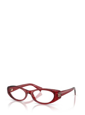 MIU MIU 男士眼镜 MU03ZV25M1O1 SS2026 红色 全框平光镜