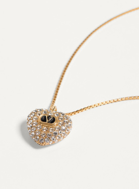 VALENTINO 女士项链 WJ0BA8VTIRG5 CO 金色 COEUR ROYAL 属，珐琅