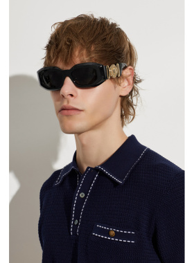 VERSACE 男士太阳镜 0VE4425U0GB187 CO 黑色 Sunglasses