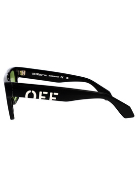 off-white 女士 光泽黑色醋纤太阳眼镜 OW10341050