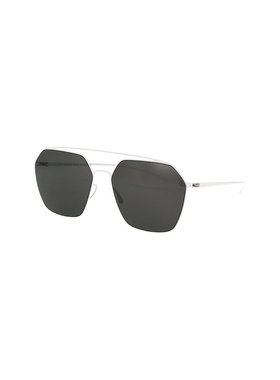 1h可退 潮奢 Mykita 女士 徽标太阳镜 MMESSE016 white白色 舒适