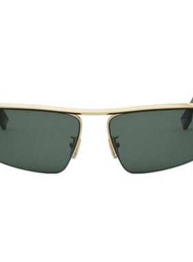 FENDI 男士眼镜 FE40141U30N AW2025 绿色 几何框太阳镜