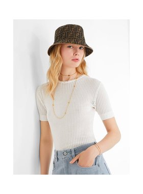 FENDI 女士手链手镯 8AL013B08F0CFK AW2025 银色 FF DOUBLE BRAC