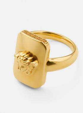 VERSACE 男士戒指 10212881A006203J000 AW2025 金色