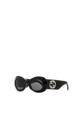 GUCCI 女士眼镜 797449J07401012 AW2024 黑色 Black acetate sun