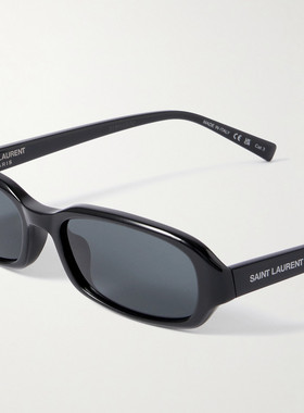 潮奢 Saint Laurent 圣罗兰 男士 Erin 椭圆框醋纤太阳眼镜 SL872