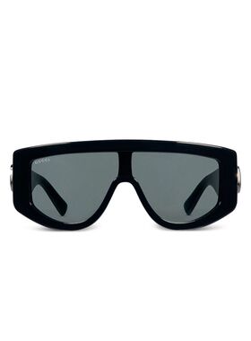 GUCCI 女士太阳镜 839997J07401012 AW2025 黑色古驰眼镜