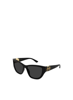GUCCI 女士眼镜 GG2122S001 SS2026 黑色 几何框太阳镜