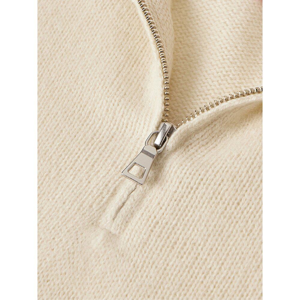 1h可退 潮奢 The Elder Statesman 男士 羊绒半拉链毛衣 22042310 - 图2