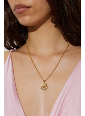 VERSACE 女士项链 10261181A006214JTZ0 AW2026 金色水晶