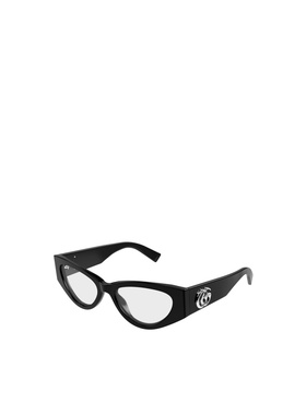 GUCCI 女士太阳镜 GG1953O001 AW2025 黑色 古驰几何平光镜眼镜