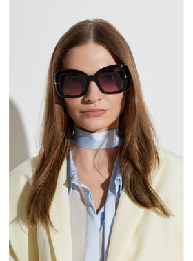 TOM FORD 女士太阳镜 FT134805201B CO 黑色 Sunglasses