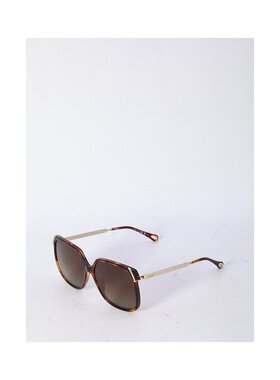 1h可退 CHLOÉ 女士太阳镜 CH0286S002 SS2025 金色 Aly sunglasse