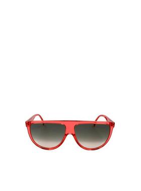 CELINE 女士眼镜 CL40006I66F66F SS2022 红色 logo标志太阳眼镜