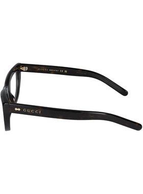 GUCCI 女士眼镜 GG1521O002 SS2024 黑色 徽标字母平光镜古驰