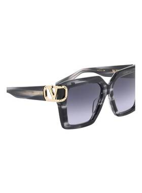 VALENTINO 女士太阳镜 VLS107A55BLKGD CO 花色 Valentino v logo