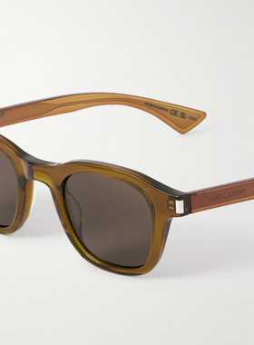 潮奢 Saint Laurent 圣罗兰 男士 圆框醋纤太阳眼镜 SL880004
