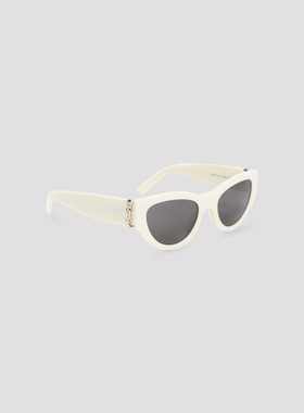 SAINT LAURENT 女士太阳镜 671762Y99569204IVORYIVORYBLACK配饰
