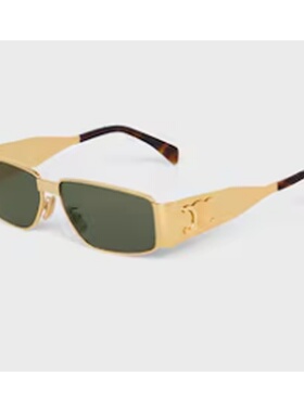 CELINE 男士眼镜 4S325CMLB35SG AW2025 绿色 Triomphe Metal 06
