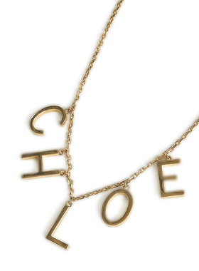 CHLOÉ 女士项链 CH25AJN08CB79DC AW2025 金色 THE CHLOÉ LETTERS