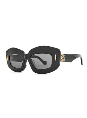 LOEWE 女士眼镜 LW40114I01A CO 黑色 徽标太阳镜