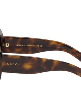 Gucci 古驰 男士 棕色太阳镜 GG2164S002HAVANAHAVANABROWN配饰