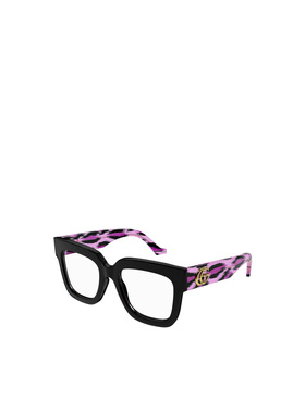 自营GUCCI 女士眼镜 GG1549O003 SS2026 黑色 方形全框平光镜