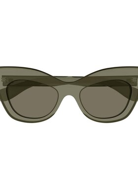 ALEXANDER MCQUEEN 女士眼镜 AM0516S001 CO 绿色 几何太阳镜