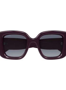 GUCCI 女士太阳镜 GG1975S004 AW2025 红色 几何框古驰太阳镜配饰