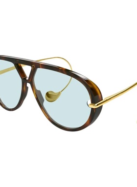 BOTTEGA VENETA 女士眼镜 BV1273S007 SS2025 棕色