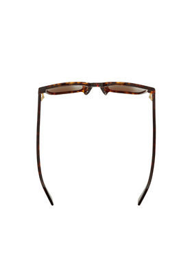 BOTTEGA VENETA 女士太阳镜 BV1255SA002 CO 棕色 方形徽标太阳镜