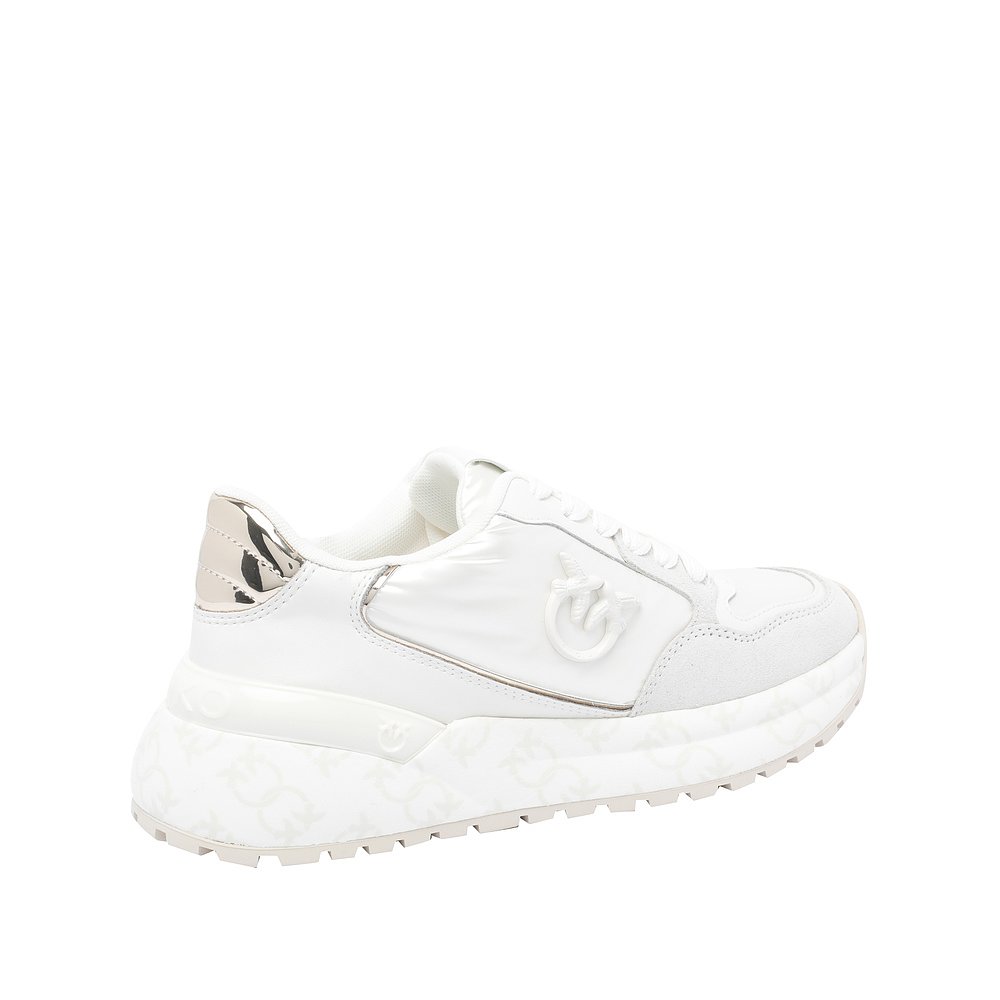 1h可退 PINKO 女士运动鞋 SS0055P106DY7 AW2025 白色 Gem 07 Sne - 图1