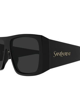 SAINT LAURENT 男士太阳镜 SL832F00158BLACK AW2026