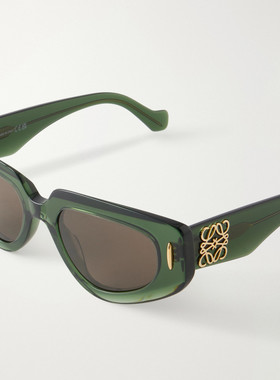 潮奢 LOEWE 罗意威 男士 Anagram D形框醋纤太阳眼镜 LW40160I96E