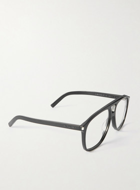 1h可退 潮奢 Saint Laurent 圣罗兰 女士 几何框平光镜 SL596DUNE