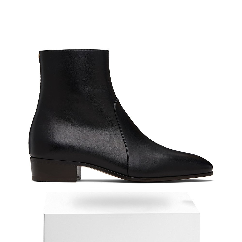 1h可退 潮奢 Valentino 华伦天奴 男士 黑色 Pat 踝靴 7Y2S0K02DQ - 图3