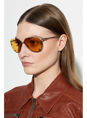 DIESEL 男士太阳镜 0DL1003010585 SS2026 黄色 Sunglasses '0DL1