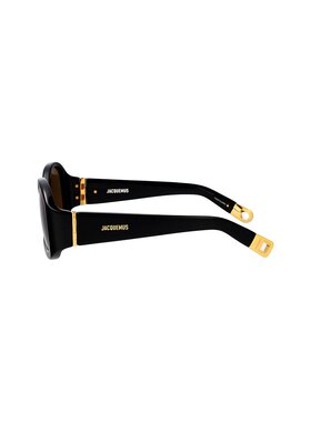 JACQUEMUS 女士眼镜 JAC15C1SUN AW2025 棕色 徽标太阳镜