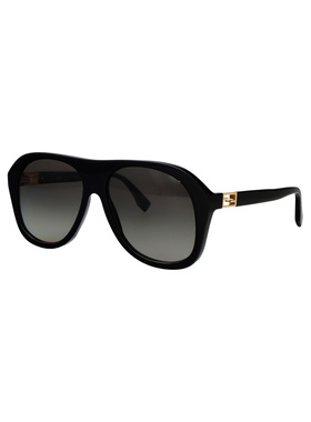 FENDI 女士太阳镜 FE40223I01B SS2026 黑色 几何框太阳镜