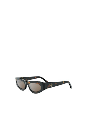 1h可退 FENDI 男士太阳镜 FE40177U56G SS2025 灰色 几何太阳镜