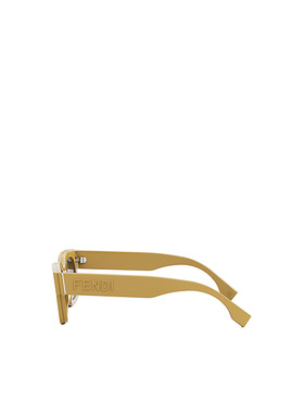 FENDI 男士太阳镜 FE40119I39E CO 棕色 logo标识太阳镜
