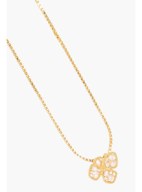 1h可退 潮奢 ZIMMERMANN 女士 镀金人造珍珠水晶项链 5214R24GOLD