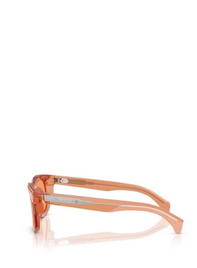 MONCLER 男士眼镜 ME6004300574 AW2025 粉红色 矩形太阳镜