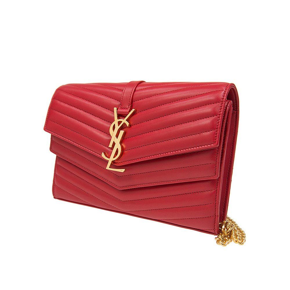 香港直邮圣罗兰女士经典logo链条包 天猫国际香港直购女士包袋