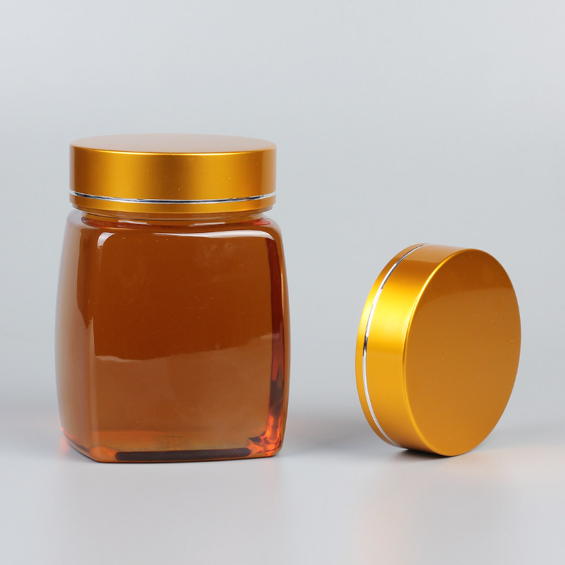 蜂蜜瓶塑料瓶透明加厚高档带盖食品级一斤装带内盖密封罐烫金铝盖,淘宝优惠券,粉丝福利购,淘宝优惠卷