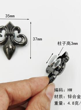 新款克X心朋克铆钉洞洞鞋饰扣硬朗风花园鞋配饰男士休闲鞋子装饰