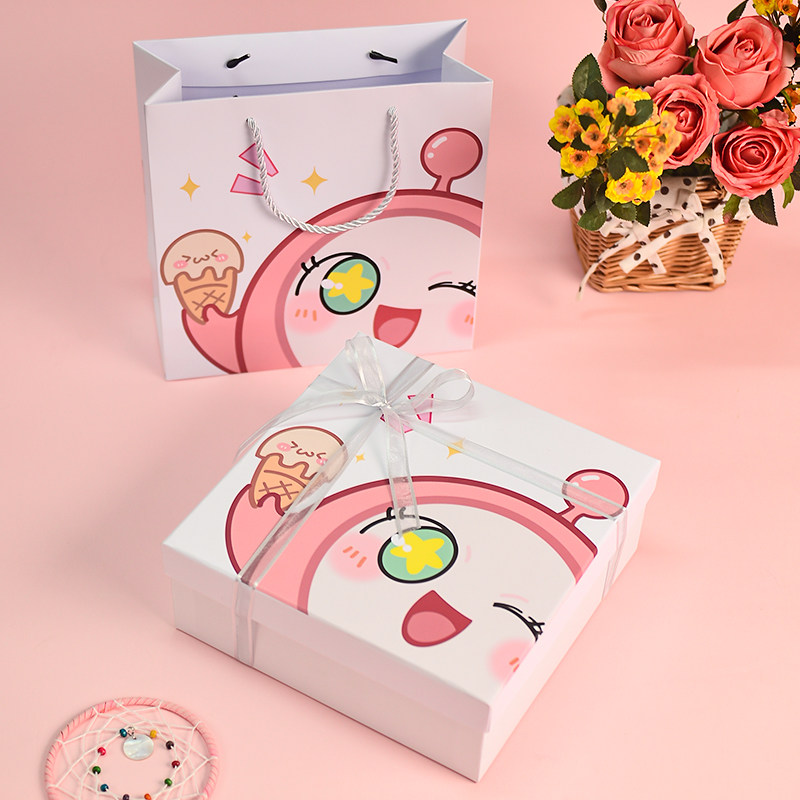 蛋仔派对生日礼物蛋仔派对生日礼物盒空盒送女友男生仪式感装口红围巾伴手礼包装盒